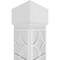 Ekena Millwork Craftsman Classic Square Non-Tapered Magnolia Fretwork Column w/ Mission Capital & Mission Base CC1009ENMGLMIMI - alternate 4